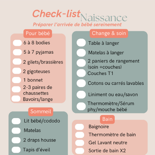 Chek-list naissance